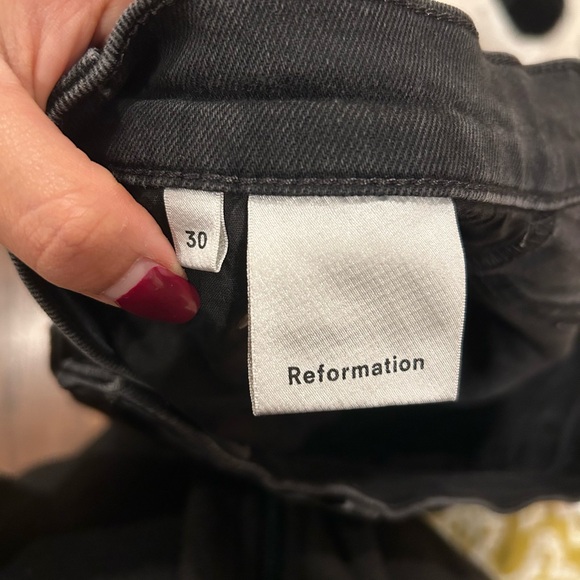 Reformation Black High Rise Jeans - Picture 5 of 5